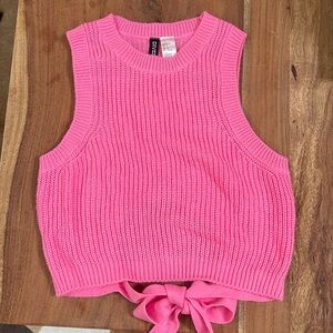 Pink sweater tank